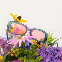 gafas de sol azules